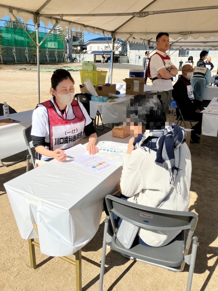 令和5年度川口市総合防災訓練内の歯科医療救護訓練（川口支部2023）